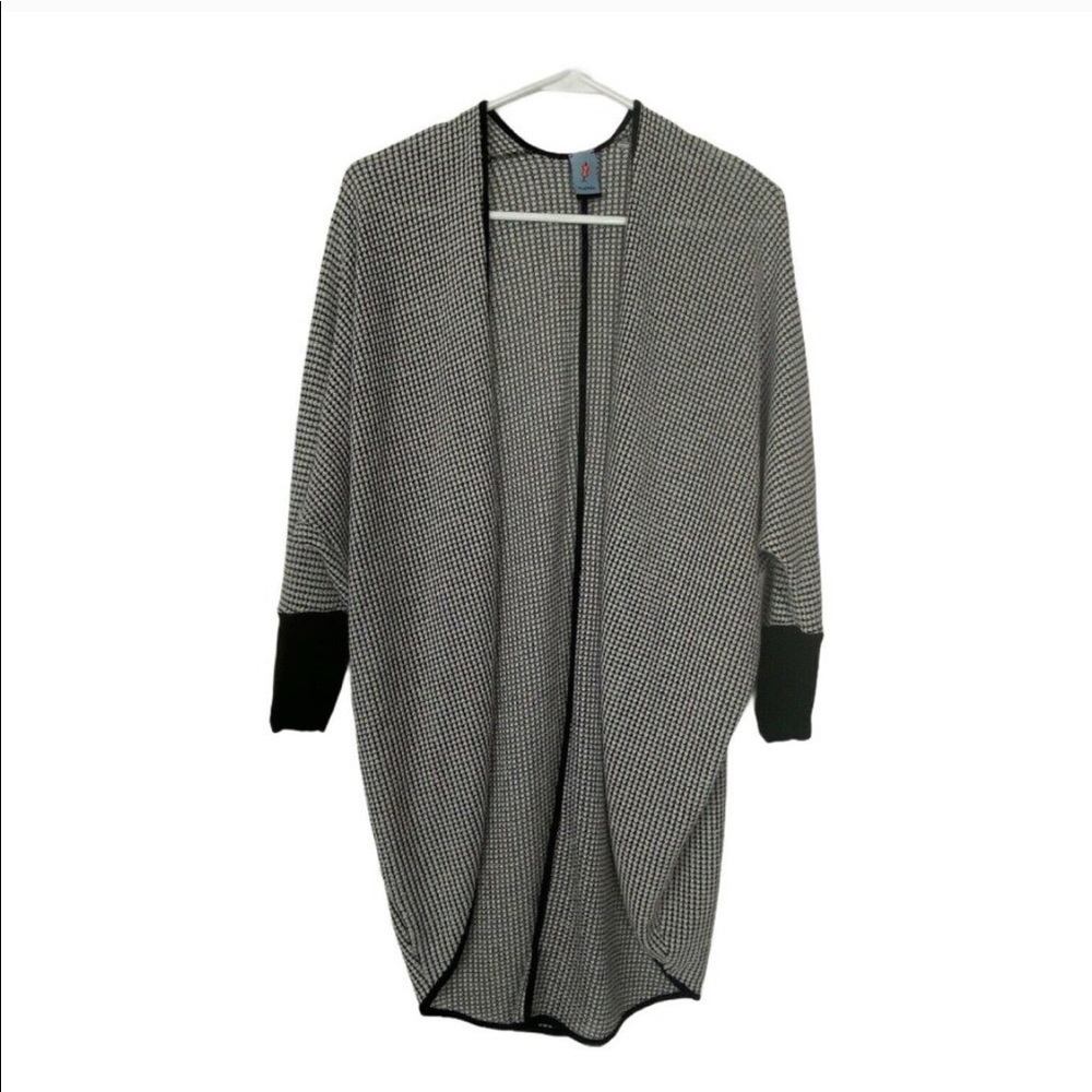 Black and white oversized cardigan